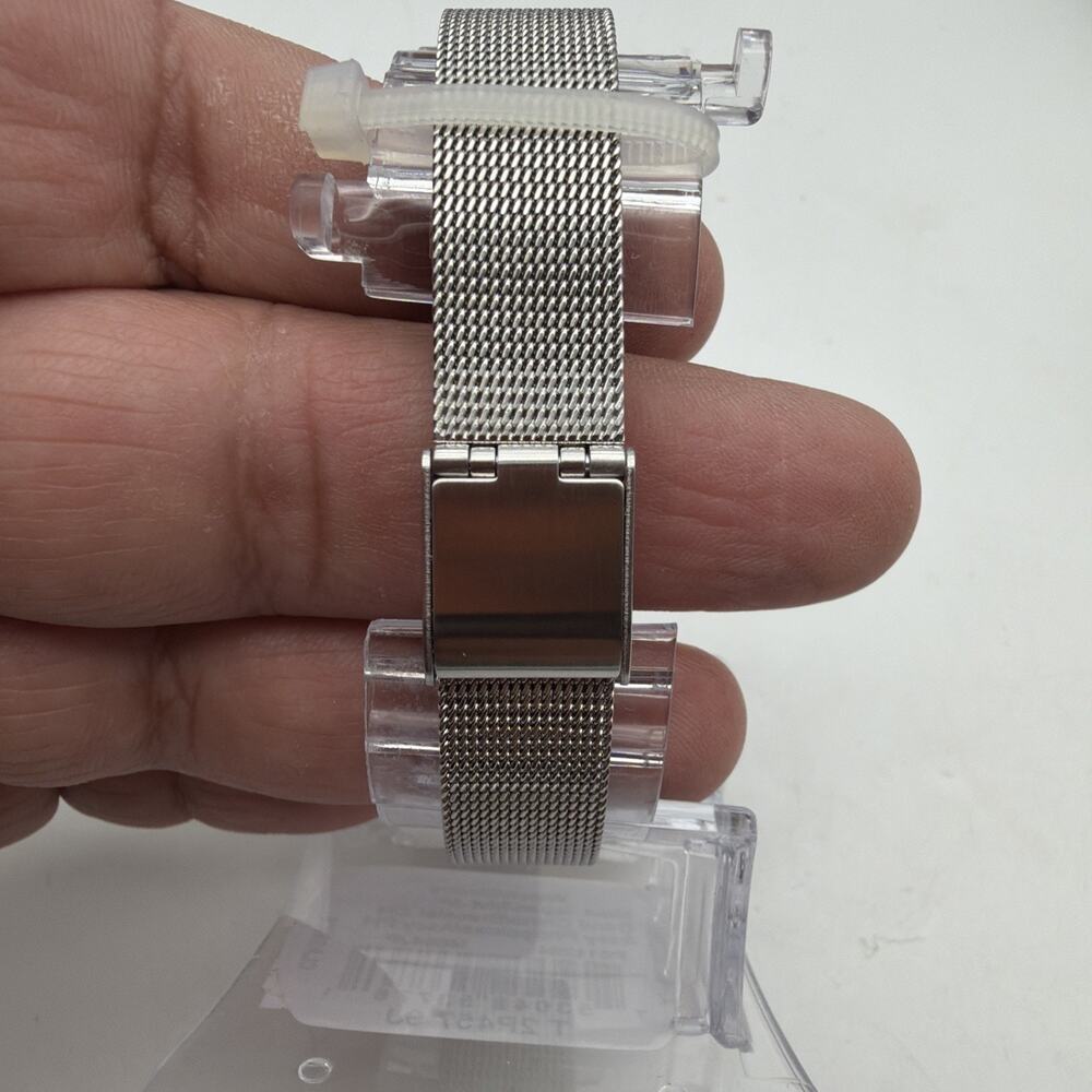 Women's Timex Watch with Mesh Bracelet - Silver T2P457 - Picture 3 of 11
